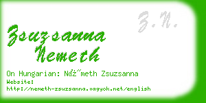 zsuzsanna nemeth business card